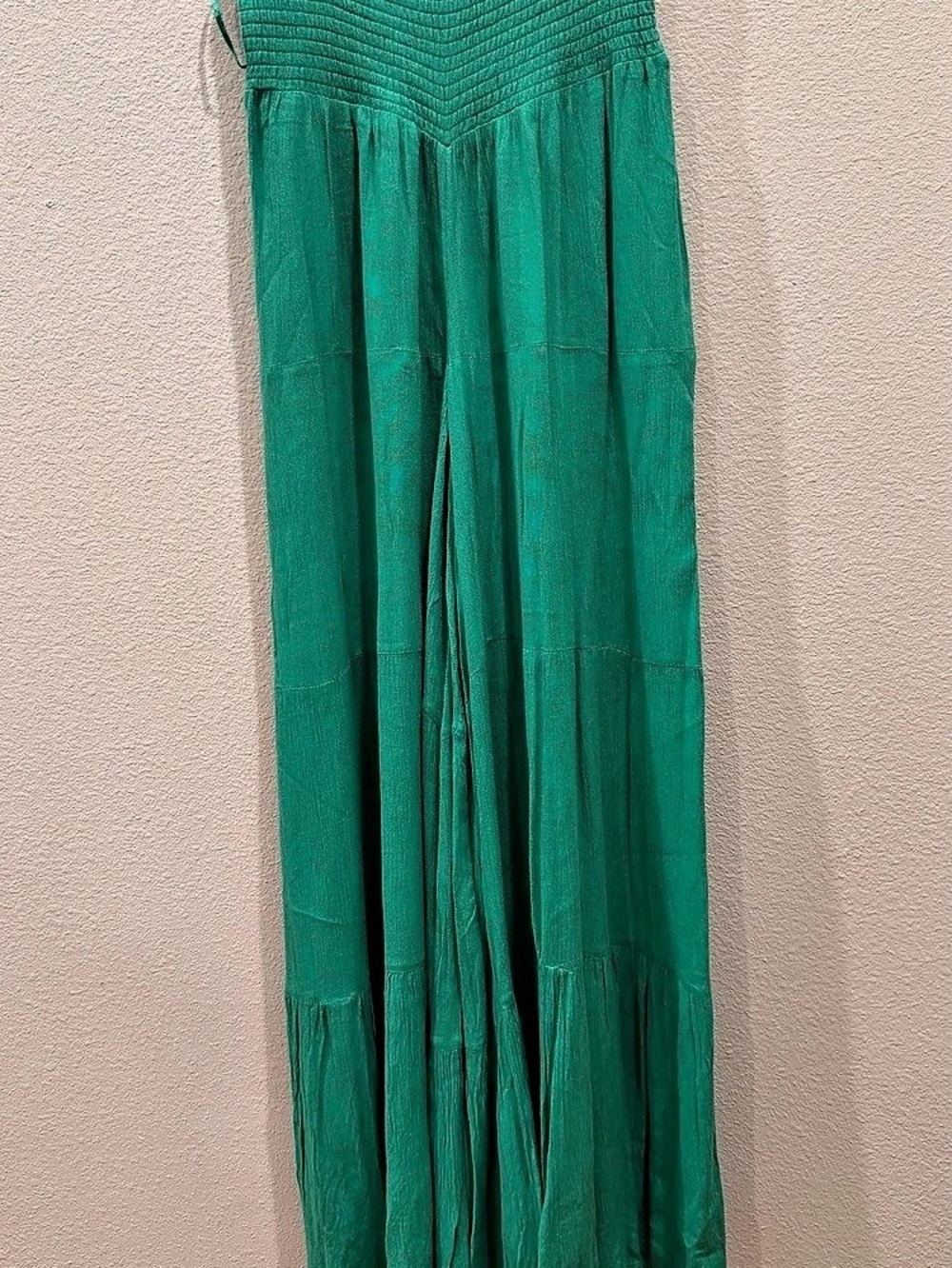 Elan Tiered Wide Legged Pants in Green Size Small NWT